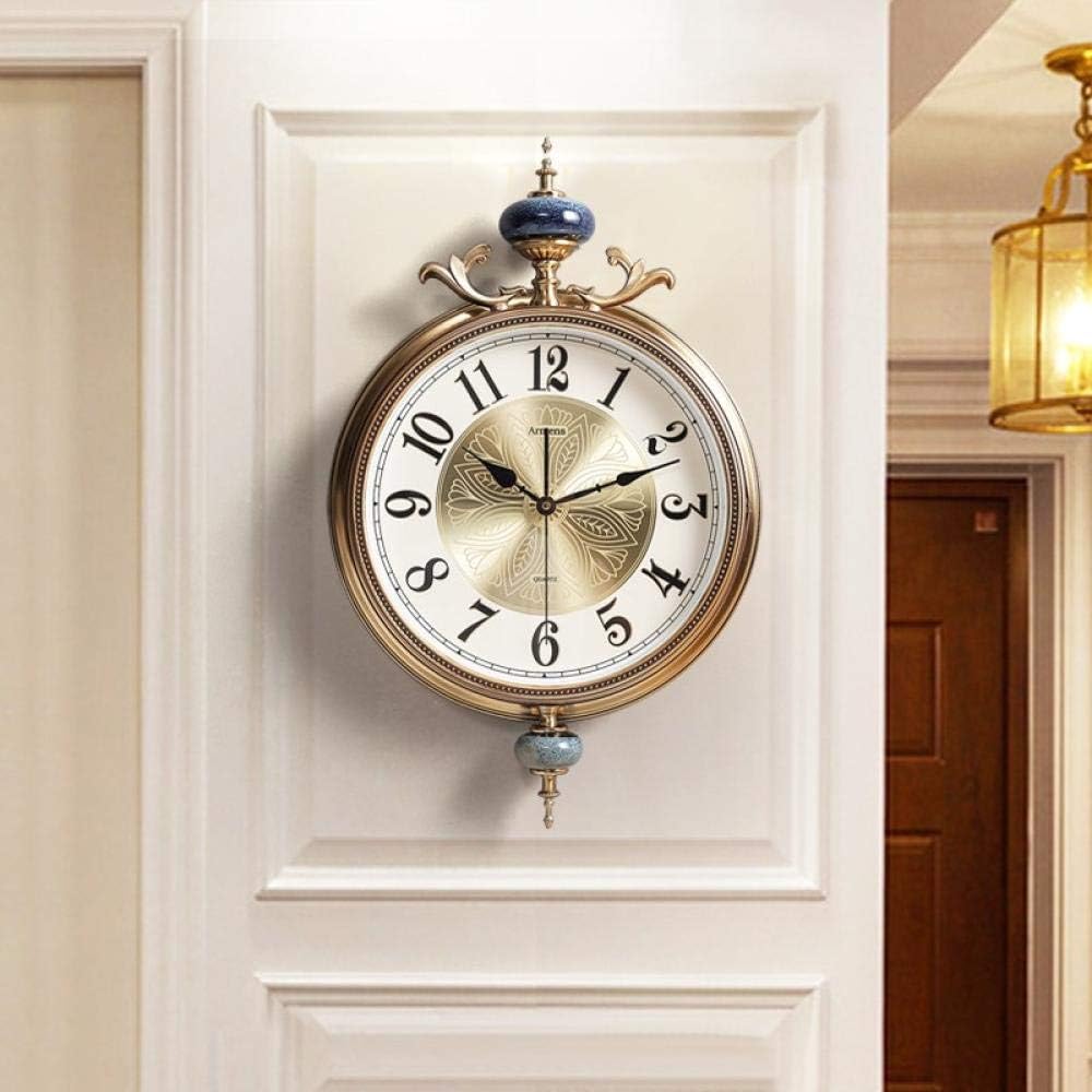 LZLXX Reloj Sala de Estar Dormitorio Creativo Reloj de Cuarzo casero
