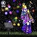 Color Solar String Lights Outdoor Waterproof Raindrop Lights Christma s Decro 30Led 21Foot Twinkle Fairy Lighting for Indoor Garden Xmas Tree Party Weddings Patio( Multi Color)