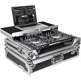 ProX XS-UXLT MK2 Universal Flight Style Road Case for Medium Size DJ Controllers with Sliding Laptop Shelf
