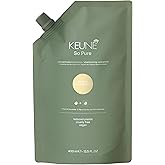 KEUNE So Pure Restore Shampoo Refill, Sulfate-Free, 13.5 Fl Oz | Vegan Moisturizing Gentle Cleanser for Dry, Damaged Hair, Prickly Pear Hydrates Each Strand from Within, Refill Pouch