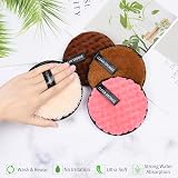 URAQT Makeup Remover Pads 4 Pack Reusable Large Double-Sided Cloths view 3
