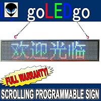 goLEDgo SMD Programmable LED banner sign 3.6"x17.3" Ultra Thin 0.6" and Light Weight 1.1B (RGBW)