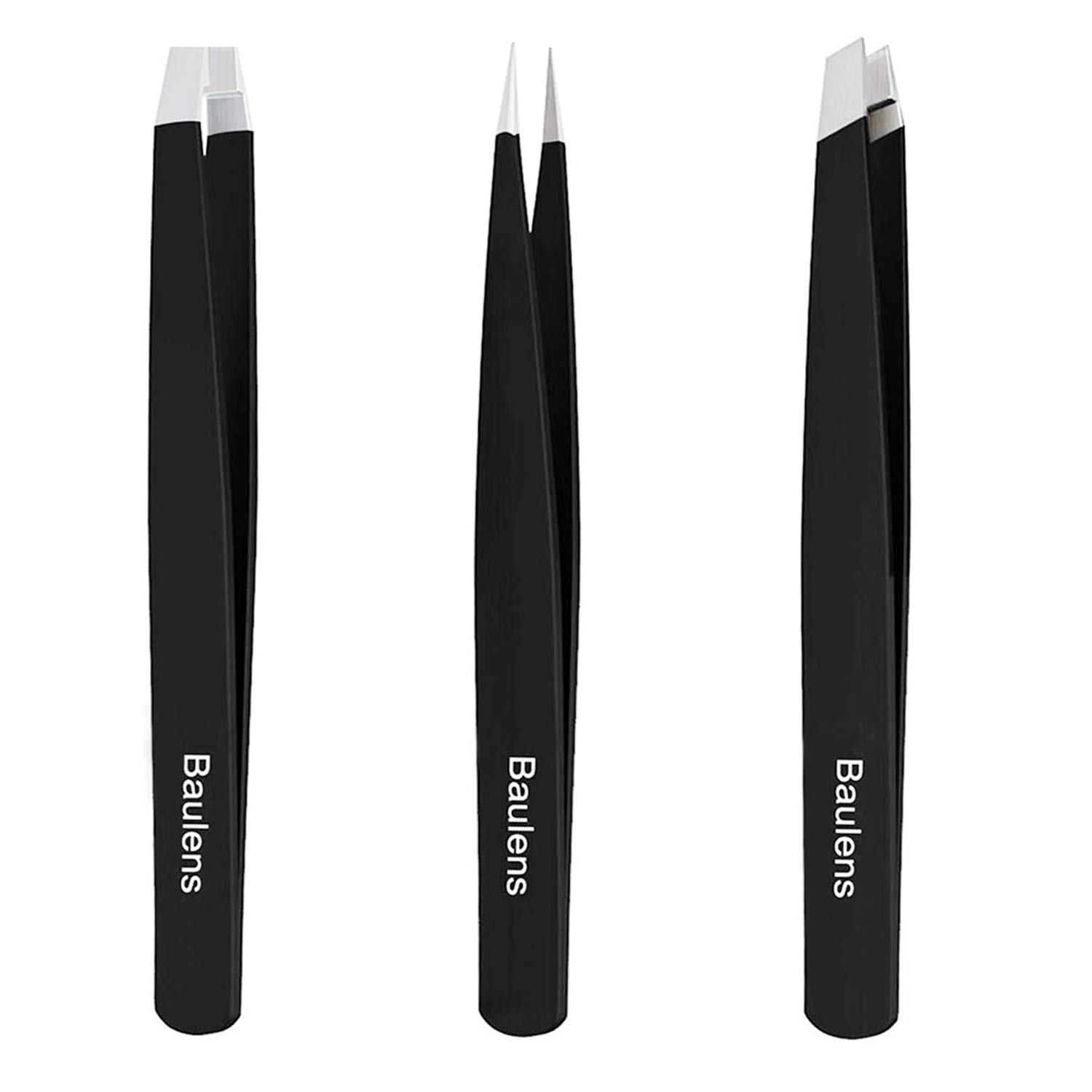Tweezers Set 3 Pieces Baulens Stainless Steel Tweezers
