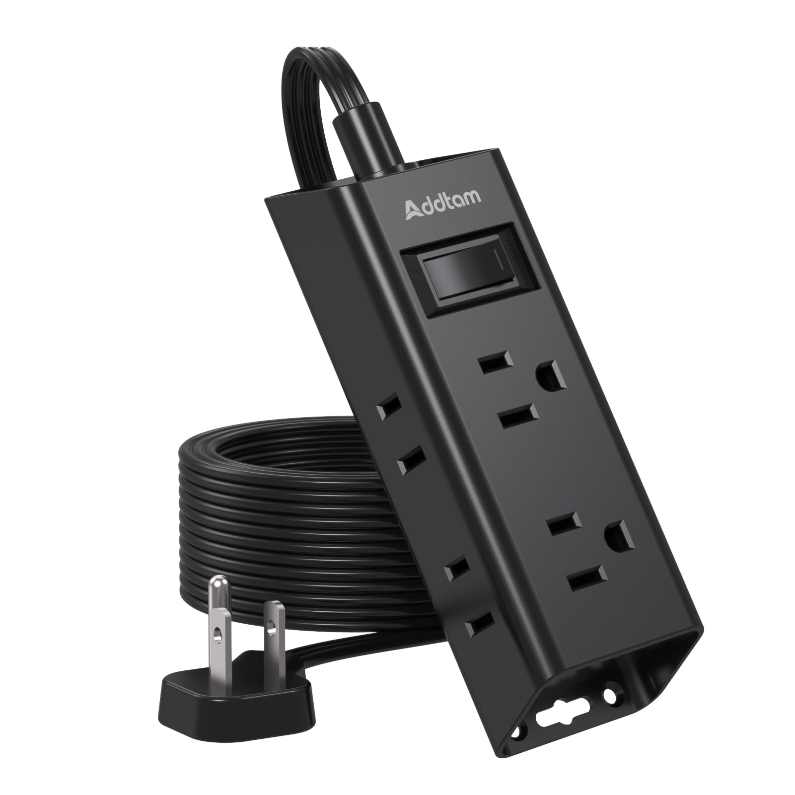 Photo 1 of Cruise Ship Essentials, Flat Plug Power Strip, Addtam 3FT Ultra Flat Extension Cord with 6 Outlets Extender, No Surge Protector for Cruise Ship, Travel, Dorm, Home Office, Black