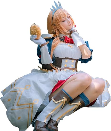 Amazon Monenjoycos プリンセスコネクト プリコネ ペコリーヌ 王冠と道具当て付き 制服 コスプレ衣装 コスプレ ワンピース ドレス Cos Cosplay コスチューム コスプレ 仮装 通販