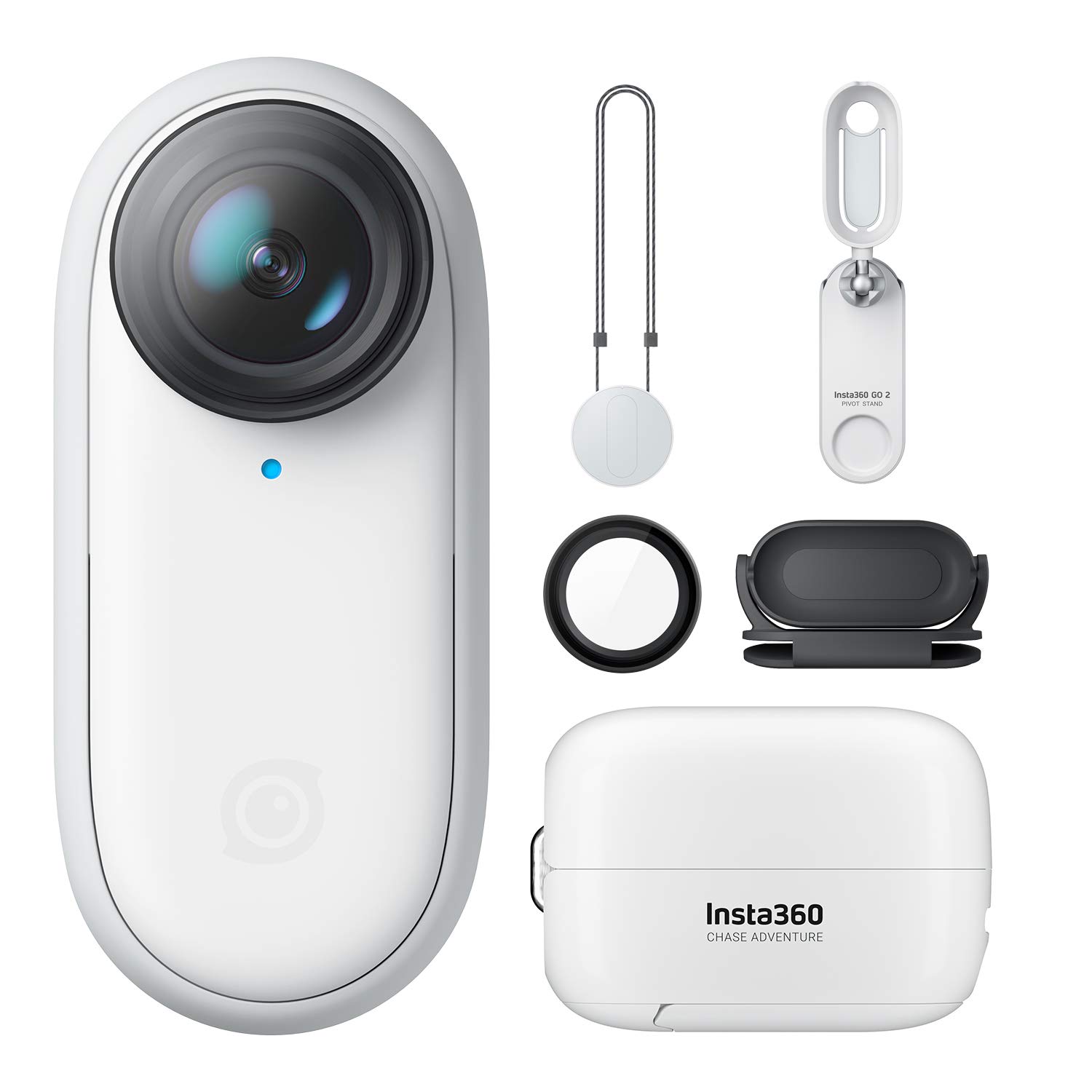 Insta360 GO 2 (32GB Version) Waterproof Action Camera with Multifunction Case (Charge/Remote/Tripod) for Youtube Vlog Instagram