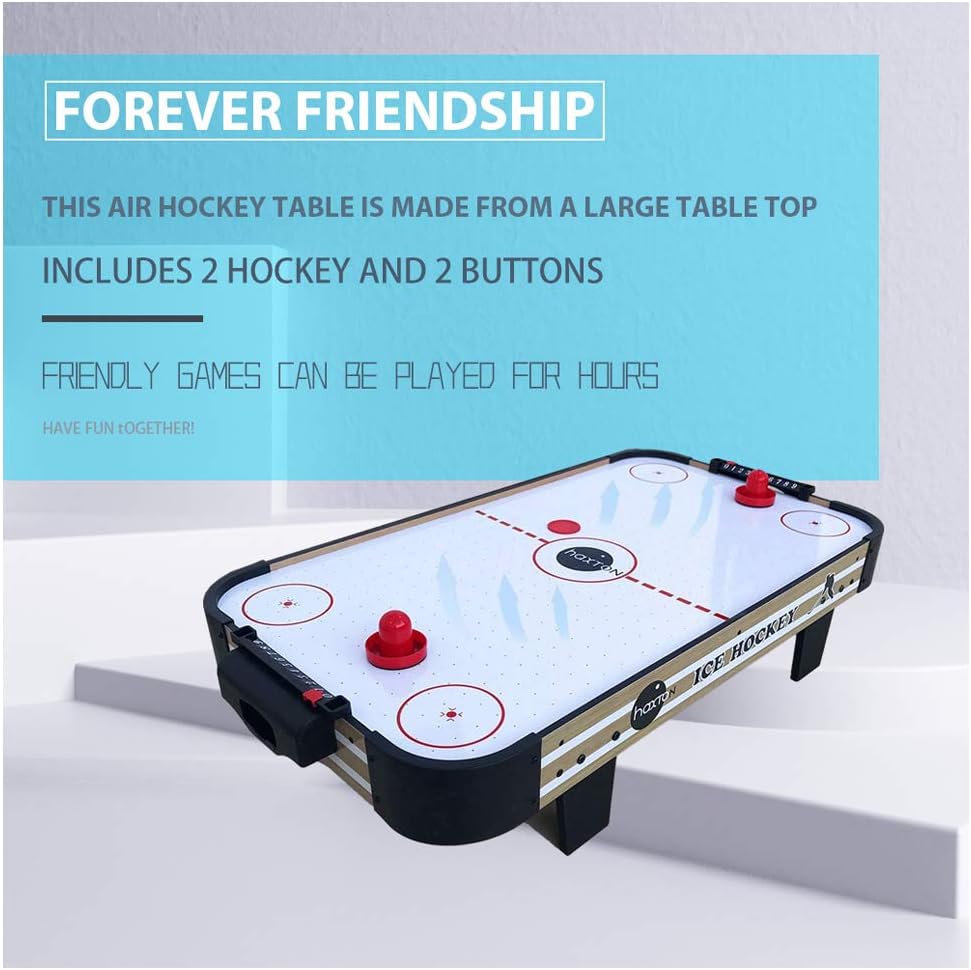 haxTON Air Hockey Table Accessories Sets with 4 Size Pucks and 2 Plastic Lightweight Goalies Replacement Accessories for Air Hockey Game Tables (Mini air Hockey Table) : Sports & Outdoors