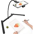 Photo Copy Pico Projector Stand,Chromlives Overhead Tripod Video Stand for Phone,Adjustable Tabletop Overhead Phone Mount,Gooseneck Mini Tripod Stand for Teaching Streaming Baking Crafting