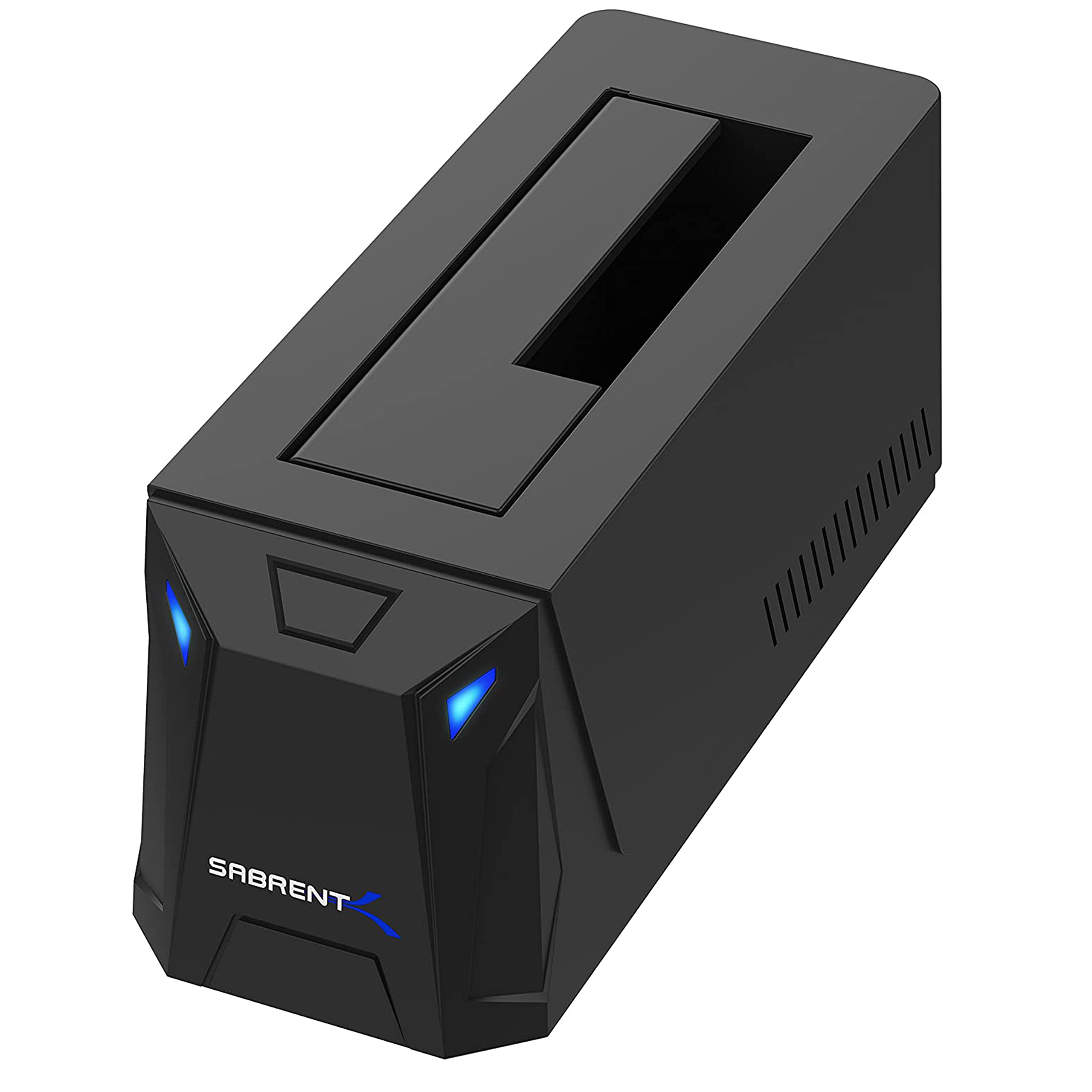 SABRENT hard drive docking station, SSD HDD 2.5" 3.5" inch SATA case dock, external SSD enclosure + power adapter, super fast Data transfer, LED indicator, tool-free, USB cable included (EC-UBLB)