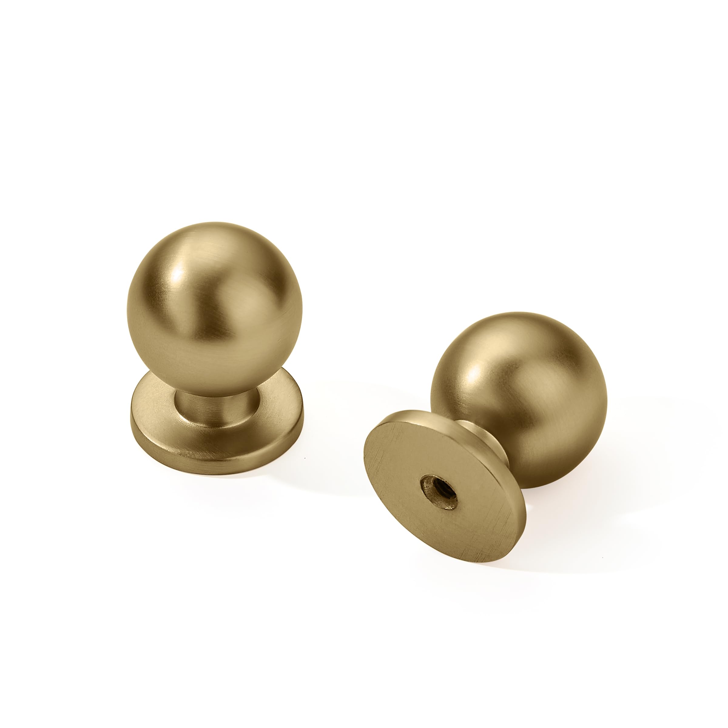 Photo 1 of * missing one *
khtumeware 25 Pack Gold Cabinet Knobs Round 1 inch Brushed Brass Kitchen Knobs Zinc Alloy Dresser Knobs Metal Cabinet Handles for Drawer Desk Cabinets Cupboard