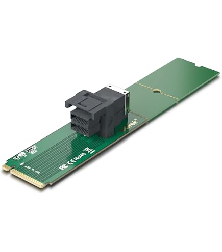 Amazon.com: 10Gtek PCIe 3.0 x8 to Quad Port SFF-8643 U.2 NVMe SSD