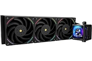 Thermalright Elite Vision 360 ARGB Black CPU Water Cooler,Triple PWM Fans Water Cooling System with 2150PRM,for AM4/AM5&Intel