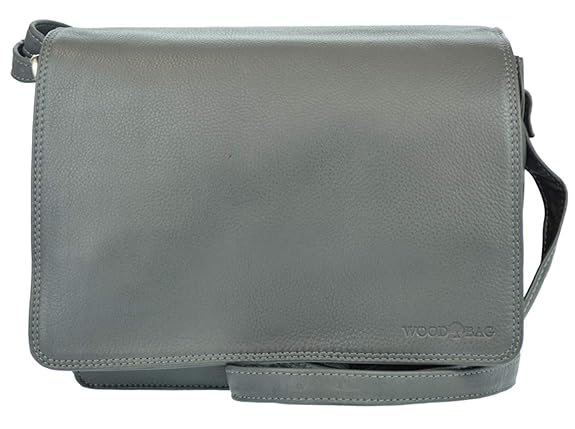 WOOD BAG Tasche Damentasche Umhängetasche Damen Leder klein Echtleder Rindleder Schultertasche Messenger Bag WBS10