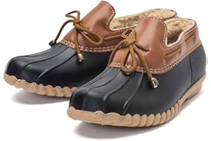 DKSUKO Snow Women's Waterpoof Loafer Shoes Slip On Flat Duck Shoe