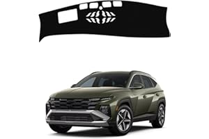 BOLTRY Dashboard Mat Cover for Hyundai Tucson 2025 with Hud Opening Nonslip Center Console Sunshield Glare UV Rays Protector Accessories