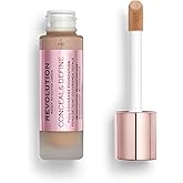 Revolution Beauty London, Conceal & Define Foundation, Full Coverage, Long-Lasting Matte Finish, Vegan & Cruelty-Free, F10 Medium Skin Tones, 0.8 fl oz