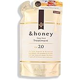 &-Honey Deep Moist Treat-ment Step 2.0 Refill 350g - Deep Moisturizing & Repairing Hair Oil for Dry/Damaged Hair, Honey-Infused, Sulfate/Paraben Free, French Lavender Honey Scent, Hair Care for Women