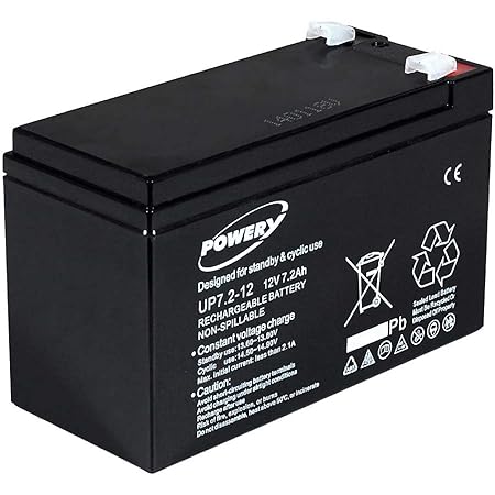 akku-net Blei-Gel Akku 12V 7,2Ah, 12V, Lead-Acid