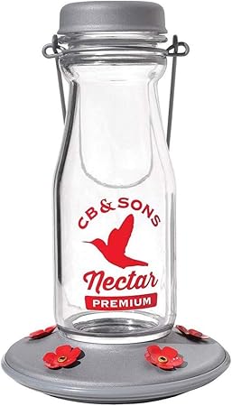 Amazon Com More Birds Jersey Hummingbird Feeder Glass Milk