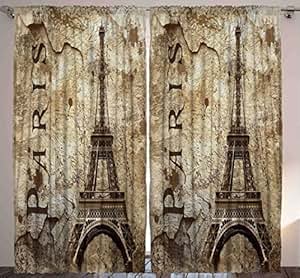 Amazon com Paris Decor for Bedroom Curtains City Decor Amazon com Paris Decor for Bedroom Curtains City Decor