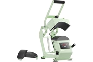 EENOUR Hat Press Heat Machine for Caps with 2 Platens, Precise Temp&Timer Control, Hat Heat Press with Timer Auto Starter, Sublimation Hat Press for Trucker Hat & Iron on Vinyl, Heat Transfer (Light Green)