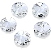 DONGZHOU Sew On Rhinestones Crystal Round Flat Back Sewing Glass K5 Fancy Stones Rhinestone Gems Stone Beads for Costume, Clothes, Garments, Dress, Jewelry, Belt, Shoes and DIY Crafts 14