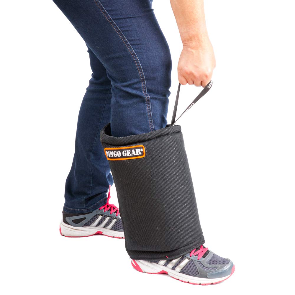 DINGO GEAR Short Bite Sleeve for Leg Bite Training Soft Handmade of Nylcot Black S01979