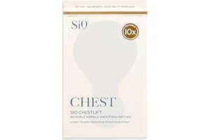 SiO Beauty ChestLift - Wrinkle-Smoothing, Medical-Grade Silicone Patches for Chest Fine Lines - Reusable Up to 10x - Cruelty-Free & Environmentally-Friendly Hydrating Beauty Patches - 1 Patch