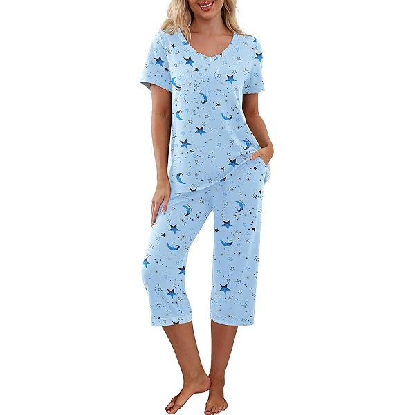 Ollabaky Women's Dachshund Pajama Set - Cute Dog Print Pjs, Short Sleeve Lounge Set, Sizes S-XXL 10 thumbnail image