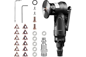 Aepiraza Mini Pneumatic Chamfering Machine, 45 Degree Air Chamfer Deburring Tool Portable Handheld Air Chamfer Tool Air Chamfer Tool Deburring Tool for Trimming, Chamfer Deburring (2 In 1)
