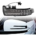 YUK Left Compatible with Mercedes W204 W164 W212 W221 W176 W246 X204 W218 LED Side Door Mirror Blinker Marker Turn Signal Light-Yellow