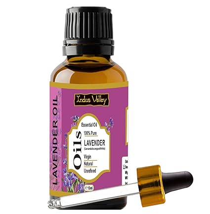 Indus valley 100% pure and natural lavender essential oil for hair & face care(15ml)