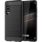 Vavies Case for Huawei P30 Case, P 30 ELEL29 ELEL09 Carbon Fiber Case Slim Soft TPU Case Shock-Absorption Protective Shockproof Phone Cover for Huawei P30 Black