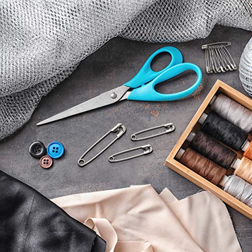 image for Vrupin Stainless Steel Safety Pins,Safety Pins Bulk Metal Silver Sewin