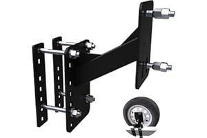 D&ONEHOS Thickened Spare Tire Carrier,160 Lbs Spare Tire Bracket for Trailer Boat RV, Fits 4 & 5 & 6 Lugs Trailer Wheels on 4",4.5'',4.75'',5'',5.5'' Bolt Patterns,Tire Mount Heavy Duty Holds up