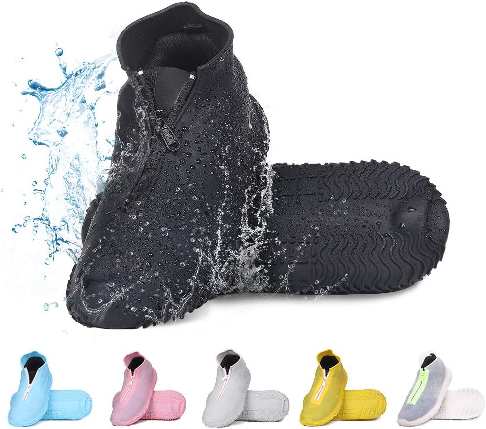 DREAMUS Reusable Silicone Waterproof Shoe Covers, Silicone Shoe Covers