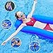 ludtom Inflatable Pool Floats Water Hammock for Adults 440lb Capacity Pool Float Swimming Pool Lounger No Pump Needed with Compact Carry Bag【2019 Upgraded】