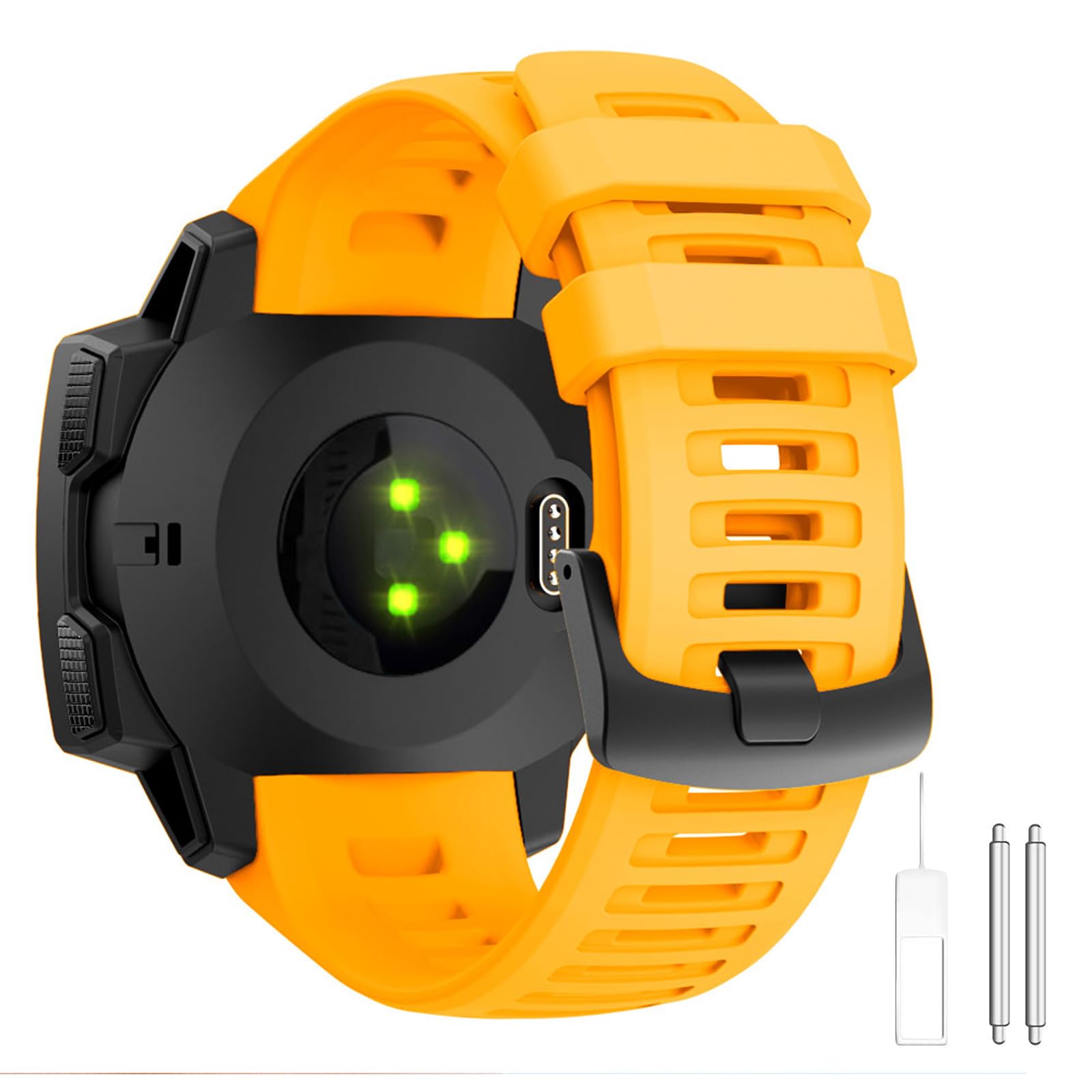 Osinaga Compatible with Garmin Instinct/Instinct Solar Watch Bands - Soft Silicone Replacement Sports Straps for Multiple Models Including Tactical and Esports