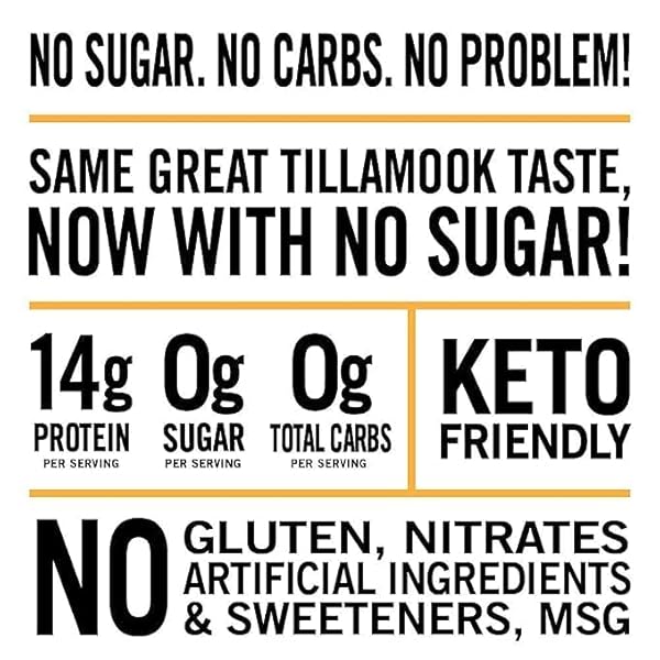 TILLAMOOK COUNTRY SMOKER ZERO SUGAR KETO FRIENDLY BEEF JERKY, ORIGINAL, 2.2 OUNCE