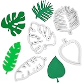 4 Pcs Tropical Leaf Cookie Cutter, Hawaiian Palm Tree Cutter Fondant Mold, Multipurpose Fondant Leaf Cutter For Gum Paste Cake Decorating Holiday Biscuit Cutter For Cookie Making