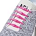 HICKIES 2.0 Performance One-Size Fits All No Tie Elastic Laces - Neon Pink (14 HICKIES Shoelaces, Works in all shoes)