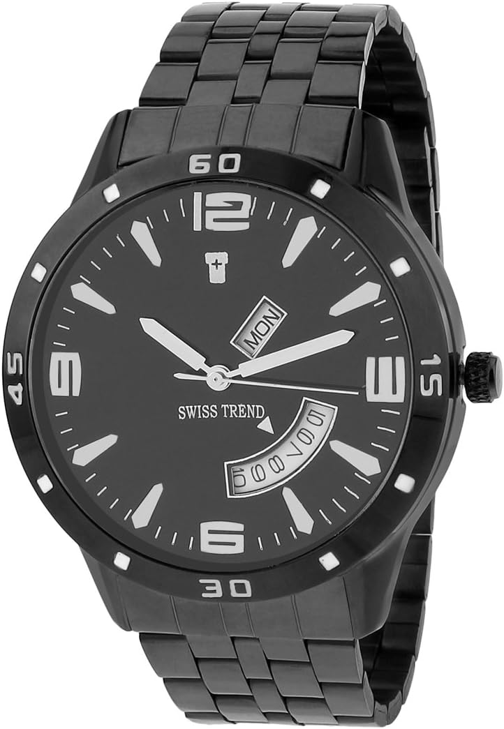 Day & Date Black Dial Men's Watch|Boy's Watch