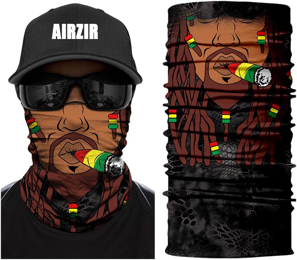 Airzir Outdoor Seamless Face Mask, Breathable Tube Dust-proof Windproof UV Protection Motorcycle Bicycle ATV Face Mask for Motorcycling Cycling Hiking Camping Climbing Fishing Hunting(Face-964)