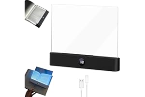 Flat Book Light, Smart Led Book Light, Page Glow Reading Lights, 3 Adjustable Lights Colors, Anti-Glare Intelligent Design, R