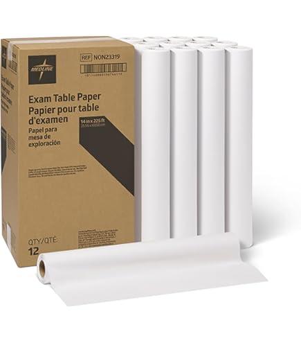Amazon.com: Medline Standard Medical Exam Table Paper, Smooth