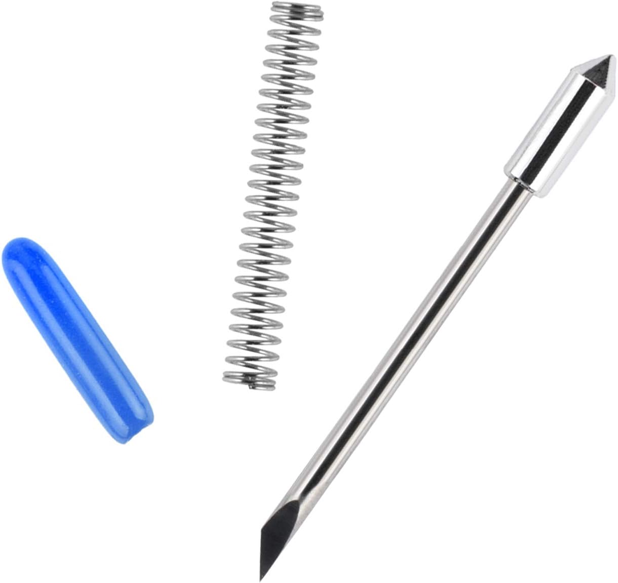 HQMaster 60 Degree Vinyl Cutter Blades Lettering Blade for Graphtec Cutting Plotter, Blue Cap Pack Of 10 with Springs: Home Improvement