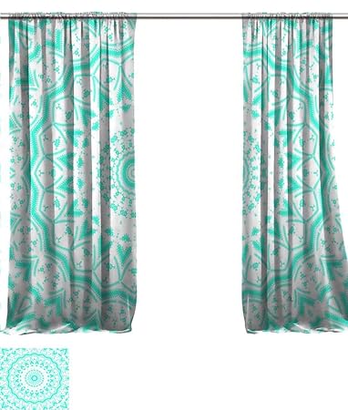 Amazon Com Decorative Home Fashion Linen Sheer Curtains Fantasy