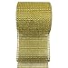 Diamond Mesh Wrap (Gold) Roll Rhinestone Crystal Ribbon 4.5″ x 10 yards