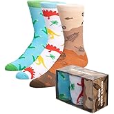 Dinosaur Fossil 3 Pair Crew Box Set