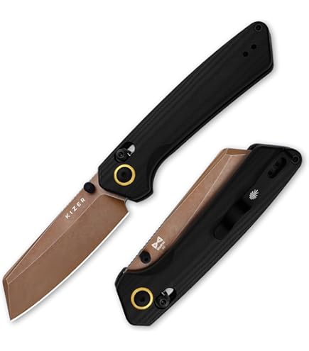 Amazon.com: Kizer Momo Pocket Folding Knife, 4.11” 14C28N Blade
